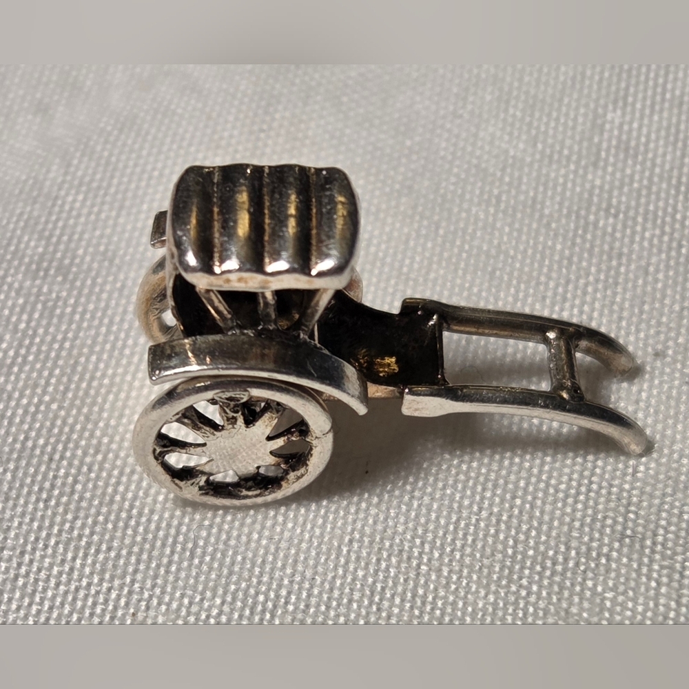 Sterling Silver Rickshaw Charm